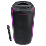 Zebronics Portable Bluetooth Speaker, 90W, Upto 6 Hours Playback, Dual Full-Range Drivers, Karaoke, TWS, BT v5.3, USB, AUX, RGB, Deep Bass, Wireless Mic with Display, Type-C Charge (Party Fyre 100)