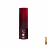 LAKMÉ Forever Matte Lipstick, Waterproof, Non Drying, Creamy Matte Bullet Lipstick Made With French Rose Oil Extracts, Red Aurora, 4.5g