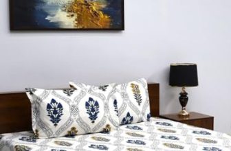 Bombay Dyeing Mimosa 164 TC Microfiber White Double Size Bedsheet with 2 Pillow Covers