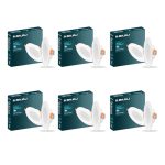 Bajaj Ivora Compact Downlight | 5W LED Downlight | for Smaller Spaces | Long Life of 25000 Hours | Soothing Light (Warm Day Light, Pack of 6)