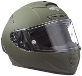 Steelbird Hi-Gn SA-2 AERONAUTICS MATT B.GREEN WITH PLAIN VISOR 580MM