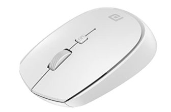 Portronics Toad 23 Wireless Optical Mouse with 2.4GHz, USB Nano Dongle, Optical Orientation, Click Wheel, Adjustable DPI(White)