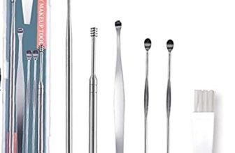 Blenka Essence Ear Wax Cleaner Resuable Ear Cleaner Earpick Tool Set with Storage Box Ear Wax Remover Tool Kit with Ear Curet