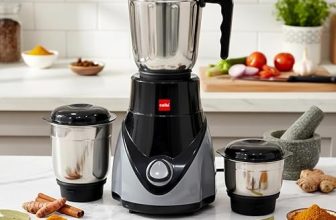 CELLO Rivo Mix 3 Jar ISI Certified Mixer Grinder 500 Watts, Black Grey | 1 x 1200ml, 1 x 800ml, 1 x 400ml Stainless Steel Jars with Lid, Super Efficient SS Blades | 2 Years Manufacturing Warranty