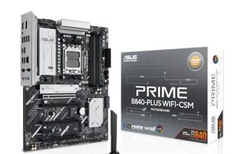 ASUS Prime B840-PLUS WiFi-CSM AMD Socket AM5 for AMD Ryzen 9000 & 8000 & 7000 Series Desktop Processors 1 x PCIe 4.0 x16 Slot (Supports x16 Mode)