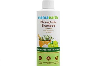 Mamaearth BhringAmla Shampoo for dry & frizzy hair with Bhringraj & Amla for Intense Hair Treatment – 250 ml