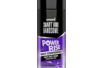 Smart And Handsome Power Rise Daily Confidence Perfumed Body Spray For Day Long Freshness,150ml, Dermatologically Tested, Non-Irritant Formula with Vibrant Blend Of Olibanum Smoke, Zesty Lime & Driftwood