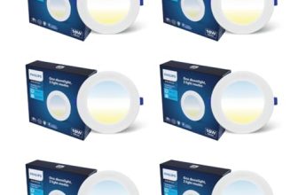 Philips 10W 3in1 AstraGlow Round LED Panel Light | Slim Surface Panel with High Brightness & Energy Efficiency | Durable Polycarbonate Body – White Finish | Pack of 6