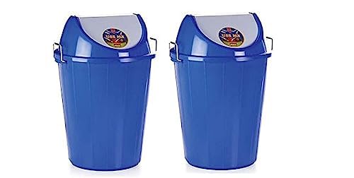 Cello Kleeno Dome Lid Plastic Garbage Dustbin Bucket 60 LTR – GREEN/GREEN (COMBO)
