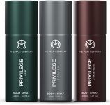 THE MAN COMPANY Privilege Hero, Titanium & Champion | Long-Lasting Deodorant Spray  –  For Men(450 ml, Pack of 3)
