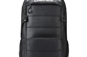 Gear Aspire 19”/30L Large Water Resistant Laptop Backpack | Casual Backpack | Daypack | Travel Backpack | College Bag For Men/Women (Black)