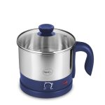 Pigeon Kessel Multipurpose Kettle 1.5 litres with Stainless Steel Body, used for boiling Water and milk, Tea, Coffee, Oats, Noodles, Soup etc 600 Watt (Blue)