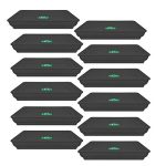 TrustBasket UV Treated Square Bottom Tray(Plate/Saucer) Suitable for 8 inch Square Plastic Pot – Black Color – Set of 12 | Heavy Duty Highly Durable Plant saucerGamla for Indoor Home Decor & Outdoor Balcony Garden