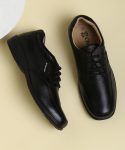 RED CHIEF Genuine Leather Casual Sneakers for Men Black RC3506 001 Lace Up Shoes For Men(Black , 8 UK/India)