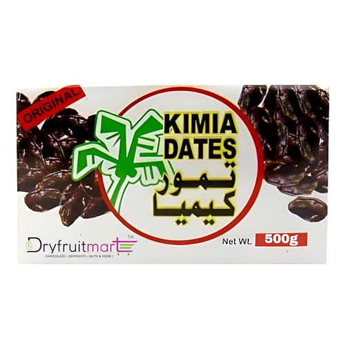 Dryfruit Mart Original Kimia Dates (khajoor), 500g | Soft Premium Khajoor for Instant Energy, Digestion & Bone Strength | 100% Natural, No Preservatives & Gluten Free