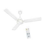 Havells 1200mm Ambrose DX BLDC Motor Ceiling Fan for Home | Remote Controlled, High Air Delivery Fan | 5 Star Rated, Upto 60% Energy Saving| Power: 350 RPM| 2 Year Warranty | (Pack of 1, White)