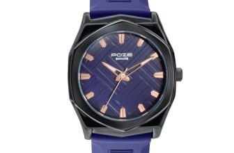Sonata Poze 8 Quartz Analog with D.Blue Dial D. Blue Silicon Strap Watch for Men – SP70107NP01W