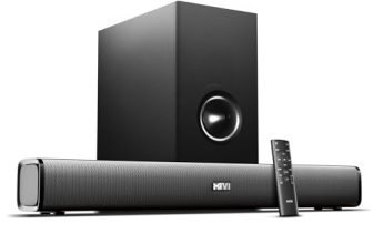 Mivi Nex 150 Soundbar with Subwoofer | 150W Home Theater Speaker | 2.1 Channel Sound Bar for Smart TV | Bluetooth v5.3 | HDMI, ARC, Coaxial & USB Speaker Home Theatre | Made in India (Black)