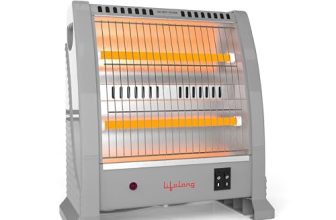 Lifelong Dyno 800 Watts Quartz Room Heater for Home with 2 Power settings, ISI Certified, 2 Rod Heater for Room |Cord Length 1.5 Meter| 1 Year Manufacturer’s Warranty (LLQH925, Grey)