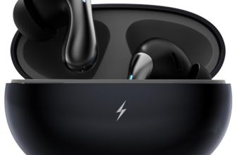 Fire-Boltt Newly Launched Aero Drift TWS Earbuds Custom EQ Wireless Bluetooth 5.4 Music & App Support 50H Playtime Battery Display Fast Charging Case 50ms Low Latency Touch Controls Stone Black