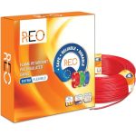 Reo by Havells | 1.0 sqmm Copper Wire (90 meter -Yellow)| Class 5 Conductor (99.95% copper)|Flame Retardant – Extra Flexible PVC Insulated Cable Ideal for Domestic (WRFFDNRA12X5)