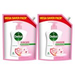 Dettol Liquid Handwash Refill – Skincare Moisturizing Hand Wash, 1350 ml, Pack of 2