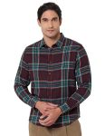 Brown Check Full Sleeve Shirt
