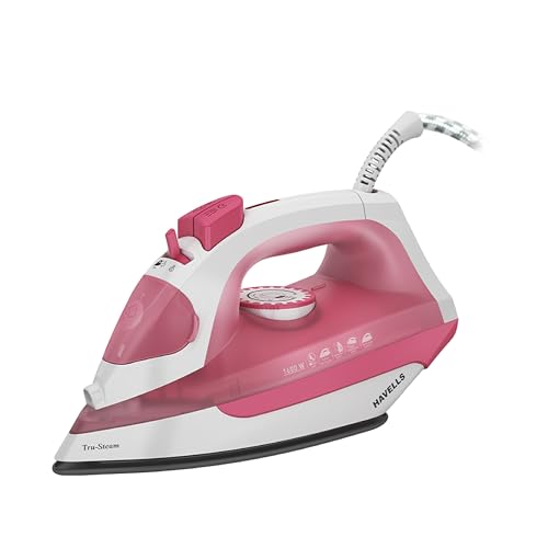 Havells Dry Iron Adore Plus 1100 Watts, Iron Press, Greblon Non Sick Soleplate with German Technology, Shock Proof Body, Aerodynamic Design, 360° Swivel Cord, 2 Year Manufacturer Warranty (Black)