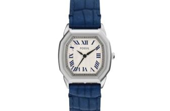Fossil Harlow Blue Quartz Leather Watch ES5425