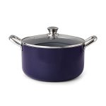 Fackelmann Ceramic Nonstick Biryani Pot, Handi, Casserole w Glass Lid 30cm | German Technology | Non-Toxic| PFOA, BPA & Nickel-Free | Induction Base – All Stoves | Even Heating | Pulao, Biryani