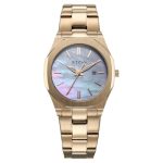 Titan Workday Wonders Quartz Analog with Date Mother of Pearl Dial Stainless Steel Strap Watch for Women