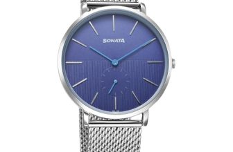 Sonata Ascent Quartz Analog Blue Dial Watch for Men
