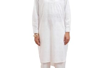 Vishudh Women Regular Kurta VVKU000023 White M