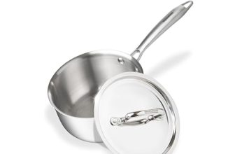 Fackelmann 1.5 Liter Sauce Pan, Tea Pan, Triply | German Quality | Energy-Efficient | Non-Toxic | Versatile Sauce Pan with Lid | Hassle-Free Maintenance | Premium Durability | MagniTech Induction