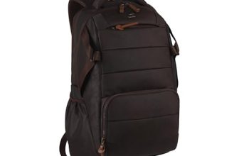 Gear Aspire 3 19″/35L Large Faux Leather Water Resistant Laptop Backpack | Casual Backpack | Daypack | Travel Backpack | College Bag For Men/Women (Brown – Brown)
