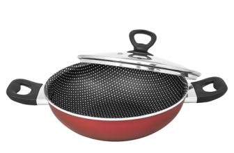 Tefal Simply Chef 24 cm Kadhai with Glass Lid| Resist Plus Non-Stick Coating | Silicon Non-Slip Handle | Easy Cooking & Cleaning | Two Way Coating | 100% Safe Non-Stick Coating (PFOA Safe)