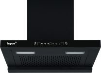 LIVPURE Evora-60 Auto Clean T-Shape 60 cm | 10 Years Motor Warranty| Heat Autoclean| Gesture Control|Filterless| Powerful Suction | Low Noise Wall Mounted Black 1350 CMH Chimney