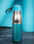 Cello Alexia Insulated Flask | Hot and Cold Stainless Steel Water Bottle | Double Walled Carry Flask for Travel, Home, Office, School | 600 ml, Blue