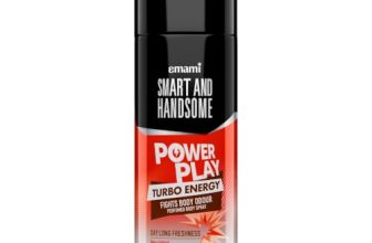 Smart And Handsome Power Play Turbo Energy Perfumed Body Spray For Day Long Freshness,150ml, Dermatologically Tested, Non-Irritant Formula, Zesty Orange & Grounding Base of Patchouli with Black Pepper