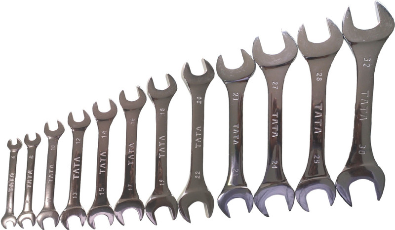 TATA AGRICO SPD014 D.O.E Spanner Set Double Sided Speciality(Pack of 12)