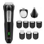 Lifelong All in One Trimmer for Men | 12-in-1 Shaving Kit for Man | Multi Razor Precision Beard, Nose, Body, Private Parts | Full Body Shaver | Best Grooming Gifts | 7Combs | 120Min Runtime | 9000RPM