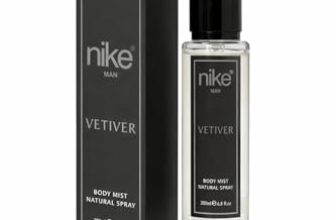 Nike Vetiver Body Mist Spray for Men, Woody Citrus Fragrance, Long-lasting, Aluminium Free, 200ml