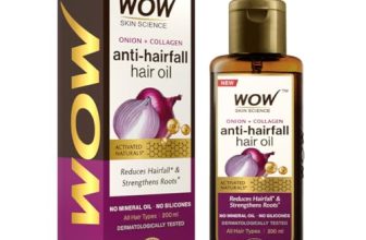 WOW Onion Black Seed Hair Oil – Controls Hair Fall – No Mineral Oil & Silicones – 200mL