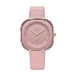 Fastrack Vyb Successor Quartz Analog Pink Dial Pink Leather Strap Watch for Girls – FV60038WL01W