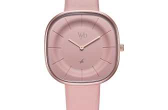 Fastrack Vyb Successor Quartz Analog Pink Dial Pink Leather Strap Watch for Girls – FV60038WL01W