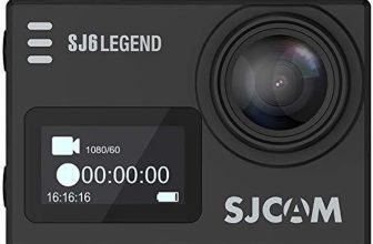 SJCAM SJ 6 Legend 16 MP 4K 24fps 2.0″ LCD Touch Screen Action Camera | Gyro Sensor | External Mic Support | Dual Screen Sports and Action Camera(Black, 16 MP)