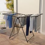 Lifelong Foldable Cloth Drying Stand | Rack for More Drying Space | Collapsible Laundry | Strong & Durable | Anti-Skid | Cloth Dryer with Iron Legs