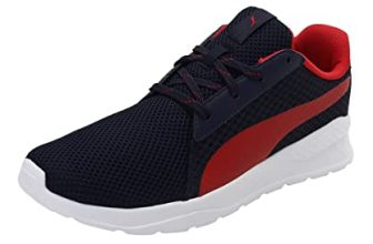 Puma Unisex-Adult Hampton Peacoat-High Risk Red Walking Shoe – 8 UK (38678703)