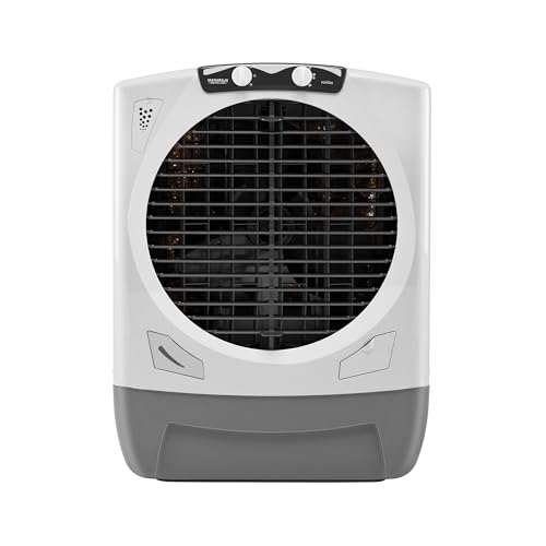 Maharaja Whiteline Rambo Grey Desert Air Cooler | 65 Lt Water Tank | Inverter Compatible | Wood Wool Pads | Anti-Bacterial tank | Dry Run protected submersible pump |720x730x890 mm | 2 Yr Warranty