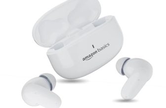 amazon basics TWS in-Ear Earbuds (P80) with Fast Charging up to 80 Hours of Playtime | Dual 12mm Driver | IPX4 Water-Resistance | Bluetooth 5.3 | Quad Mic with ENC | Touch Control (White)